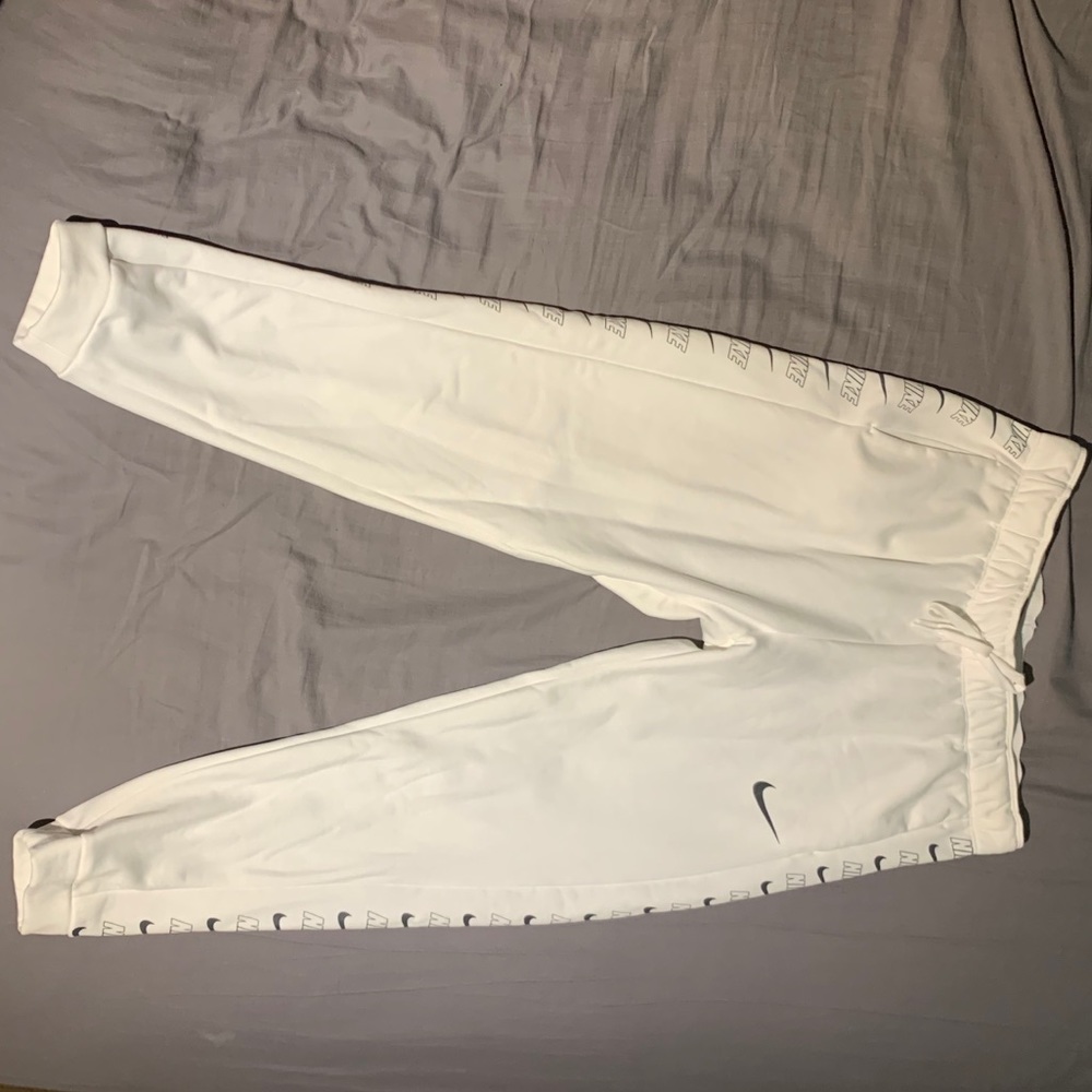 Women’s white Nike sweats